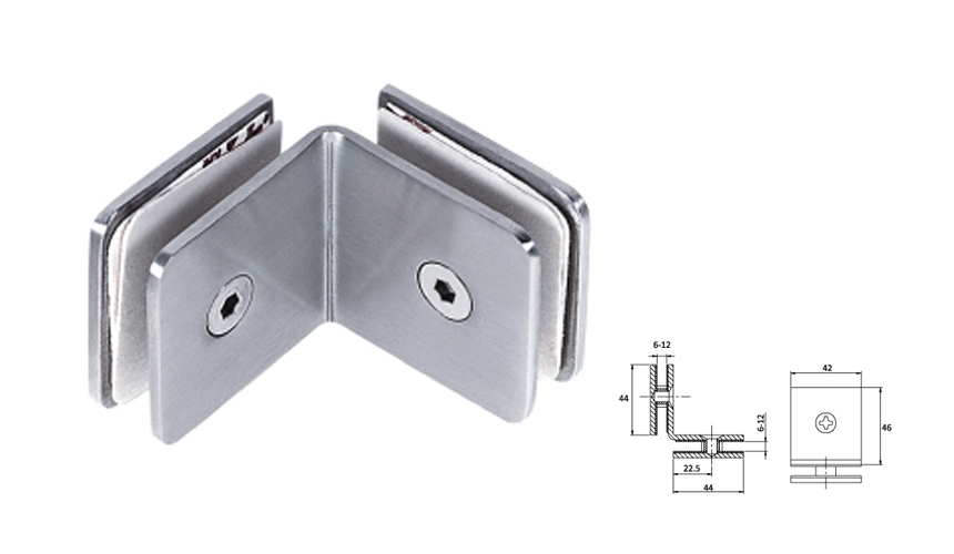 Glass Fix Clip,90°（Double）